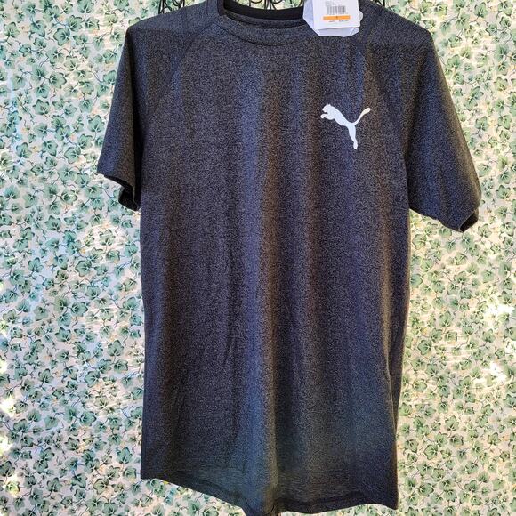 PUMA FINISH LINE MEN'S GRAY SHORT SLEEVE CREW NECK small - Picture 1 of 4